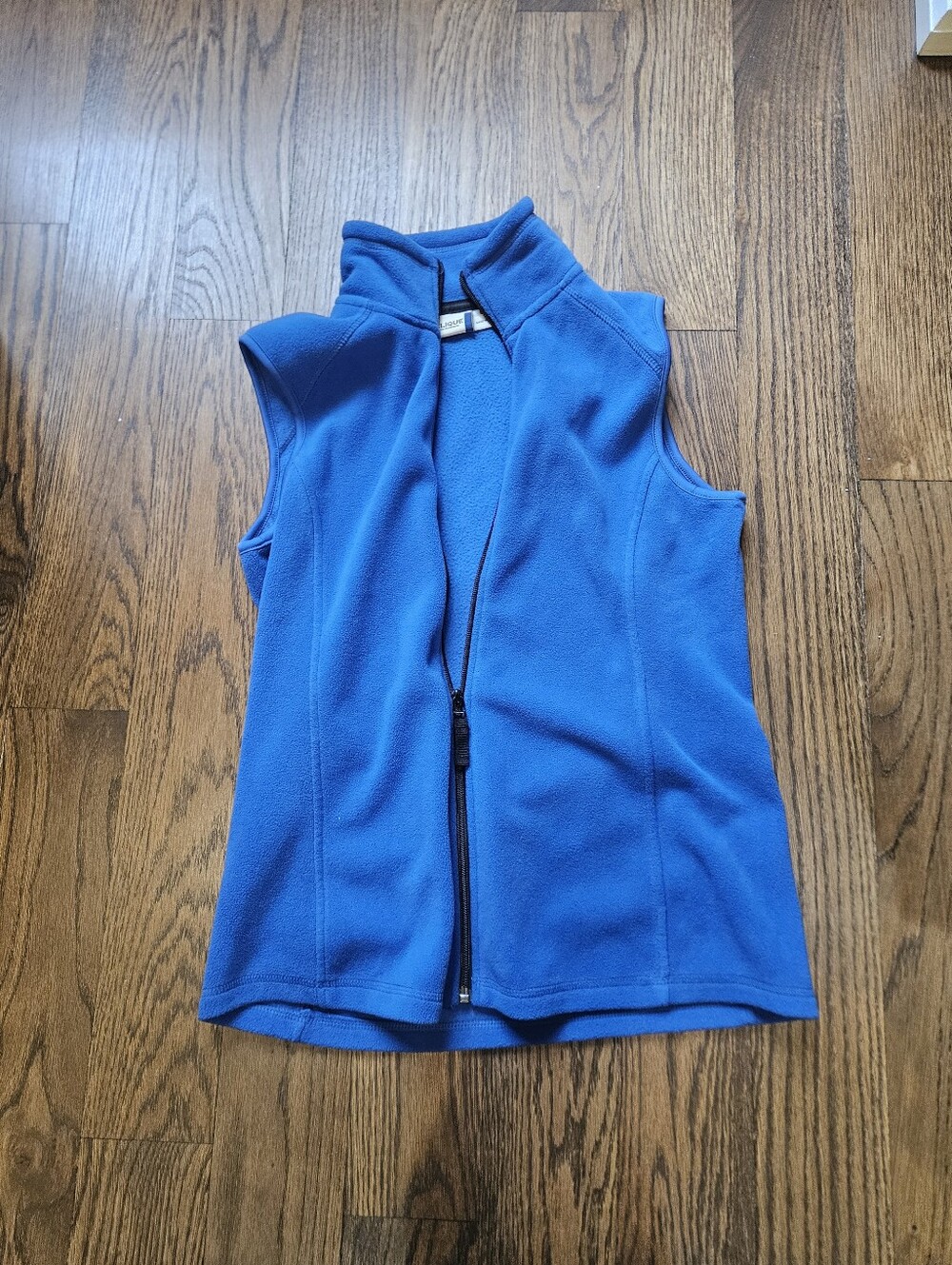 Bright Blue Fleece Zip Vest